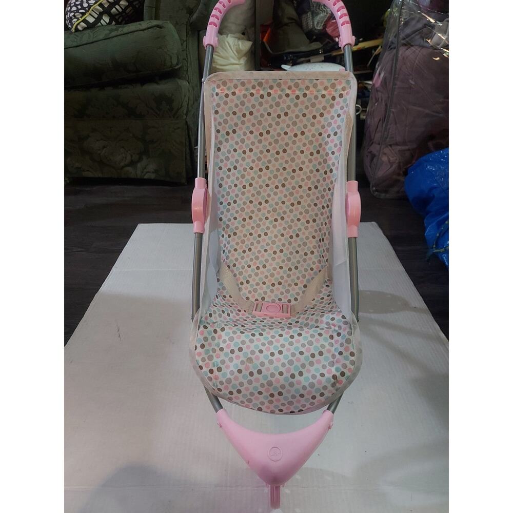 Pink/Gray Baby Doll Stroller Fits Babydolls Christmas Gifts Holidays Age 3+ Toys